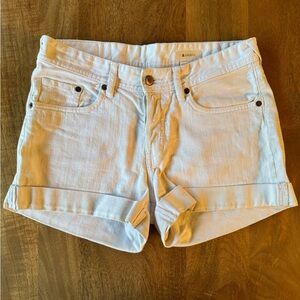 Women's White Denim Shorts